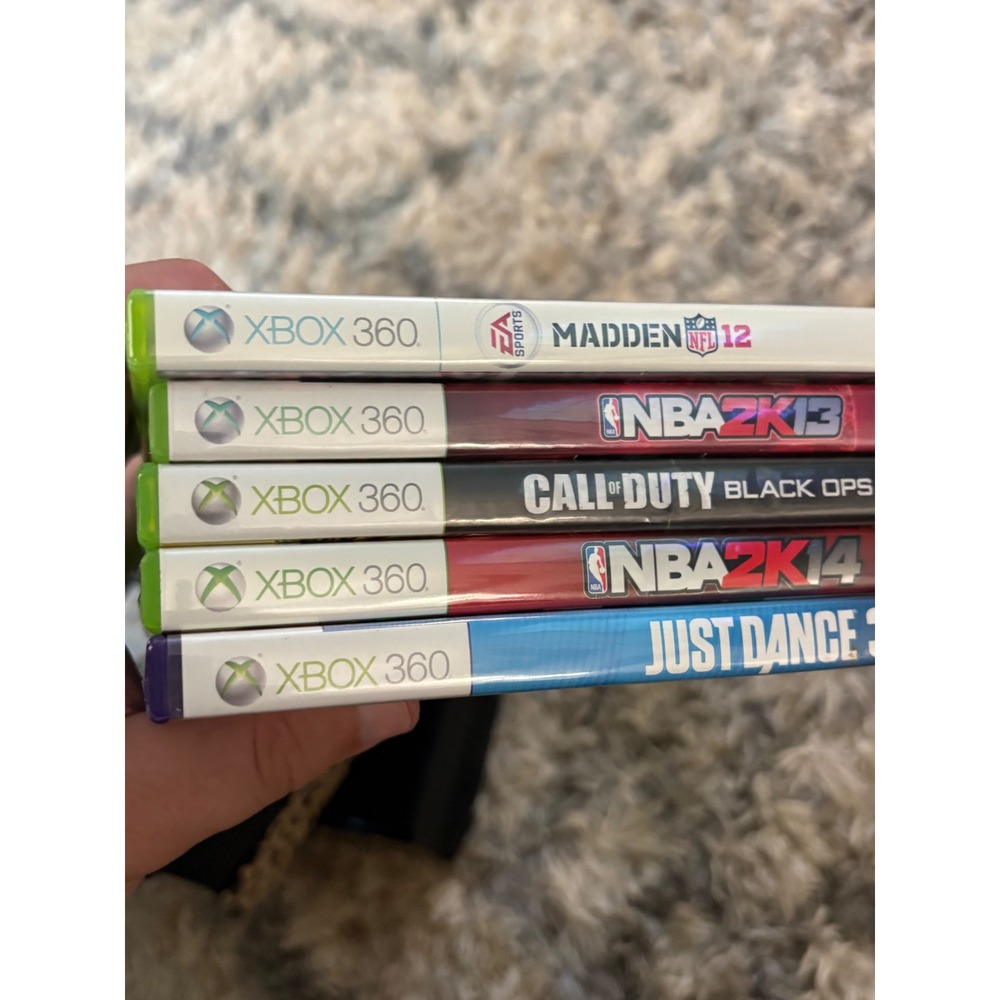 Xbox 360 Game Lot Call of Duty Black Ops Madden 12 NBA 2K13 2K14 Just Dance 3